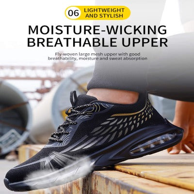 Breathable Steel Toe Safety Work Shoe, Anti-Smash & Comfort - FZ-152