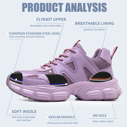 Breathable Steel Toe Safety Work Shoe, Anti-Smash & Comfort - FZ-58