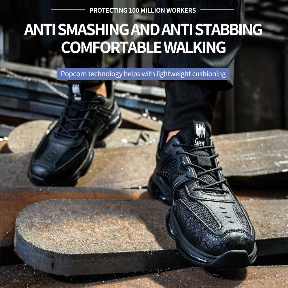 Breathable Steel Toe Safety Work Shoe, Anti-Smash & Comfort - FZ - 309