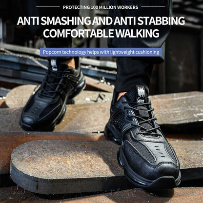Breathable Steel Toe Safety Work Shoe, Anti-Smash & Comfort - FZ - 309