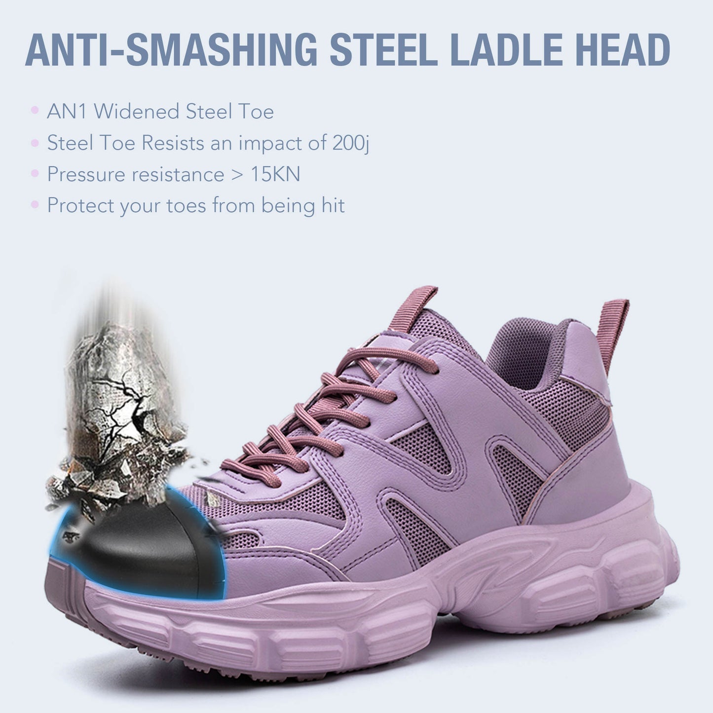 Breathable Steel Toe Safety Work Shoe, Anti-Smash & Comfort - FZ-58