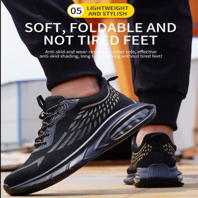 Breathable Steel Toe Safety Work Shoe, Anti-Smash & Comfort - FZ-152