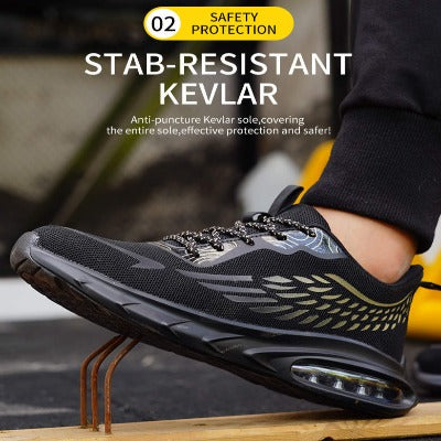 Breathable Steel Toe Safety Work Shoe, Anti-Smash & Comfort - FZ-152